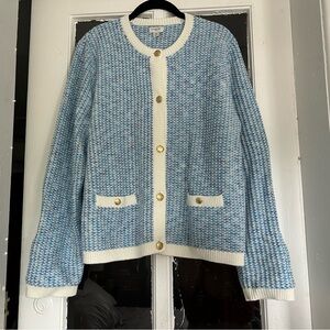 NWT J. Crew popcorn stitch lady jacket sweater
